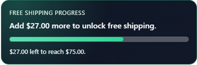 Free Shipping Bar app preview