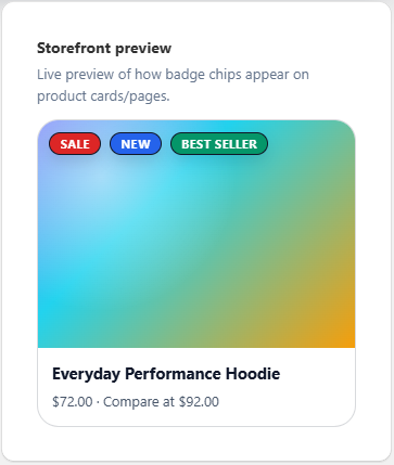 Product Labels app preview