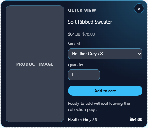 Quick View app preview