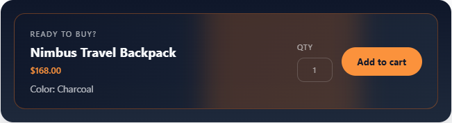 Sticky Add to Cart app preview