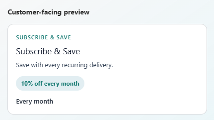 Subscription Discounts app preview